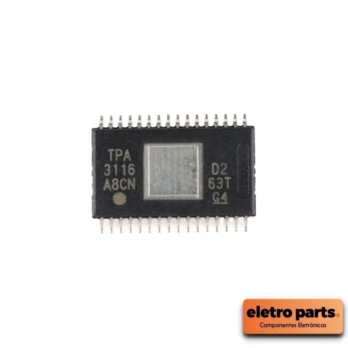 C.I. TPA3116D2 – Amplificador Digital Classe D – SMD
