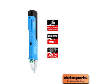 Detector de Tensão Minipa ezAlerT Max – 50 a 1000V | CAT IV 1000V