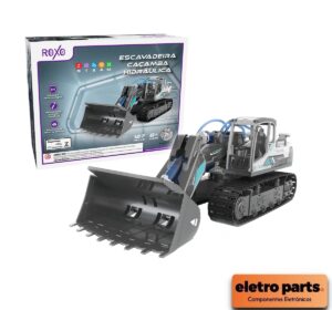 Escavadeira Caçamba Hidráulica – Kit Educativo com 127 Peças