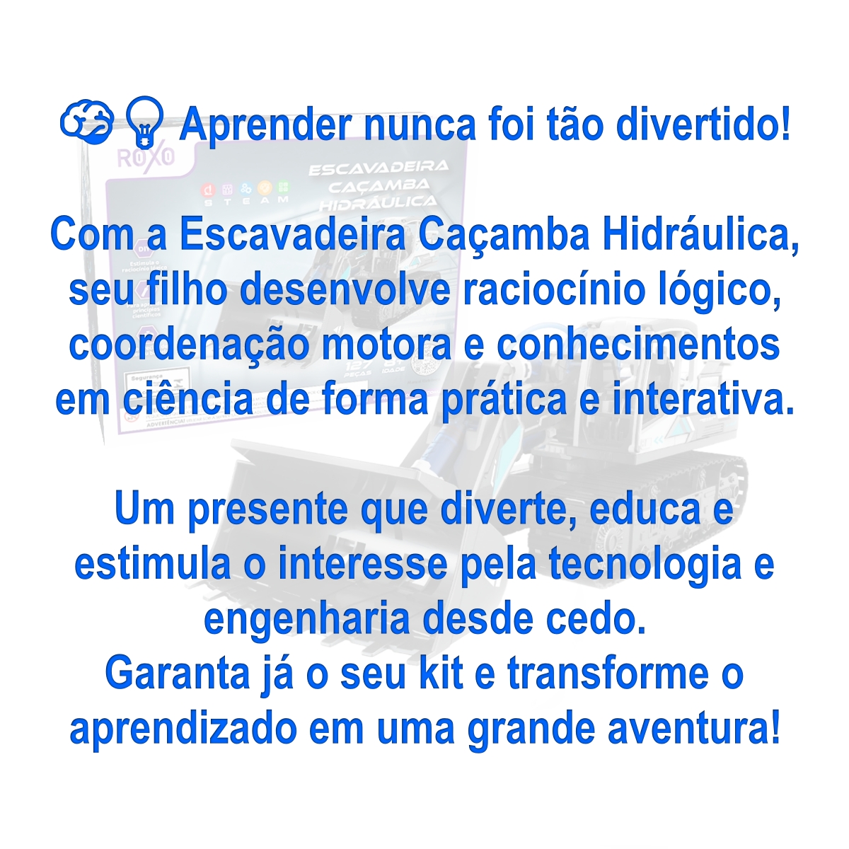 Escavadeira Caçamba Hidráulica – Kit Educativo com 127 Peças - Imagem 8