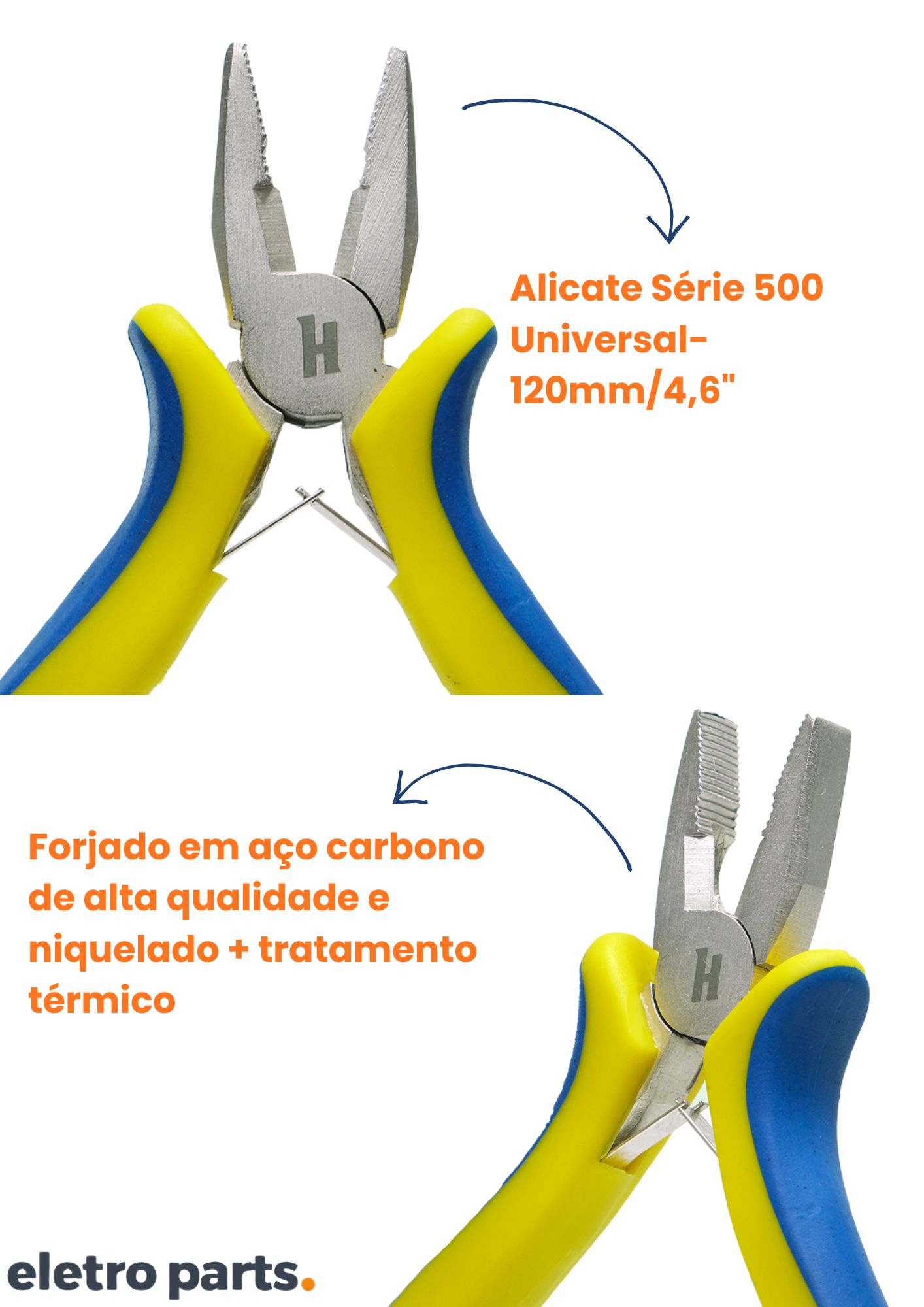 Alicate Universal Hikari HK-502 – Compacto, Versátil e Durável - Imagem 2