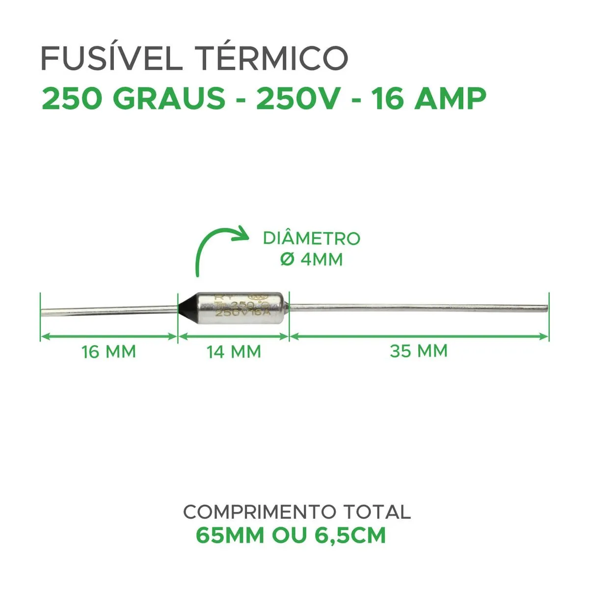 Fusível Térmico 16A - 250º - Imagem 2