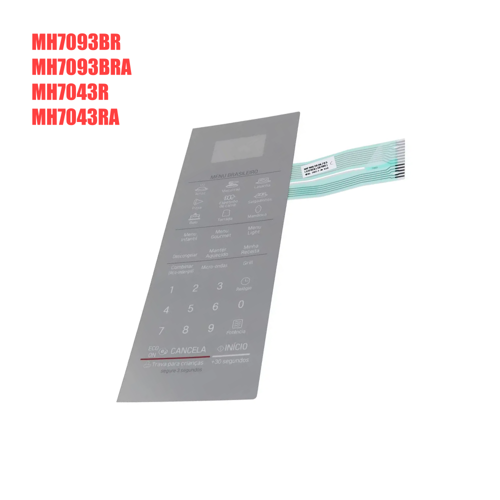 Membrana LG MH7093BR / MH7043R/A - Espelhada / 24,5 x 8,8cm - Imagem 2