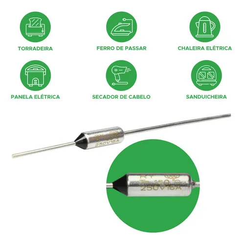 Fusível Térmico 16A - 150º - Imagem 2