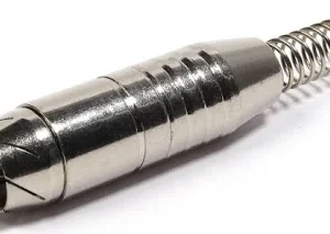 Plug RCA com Mola Tipo Santo Angelo – Níquel