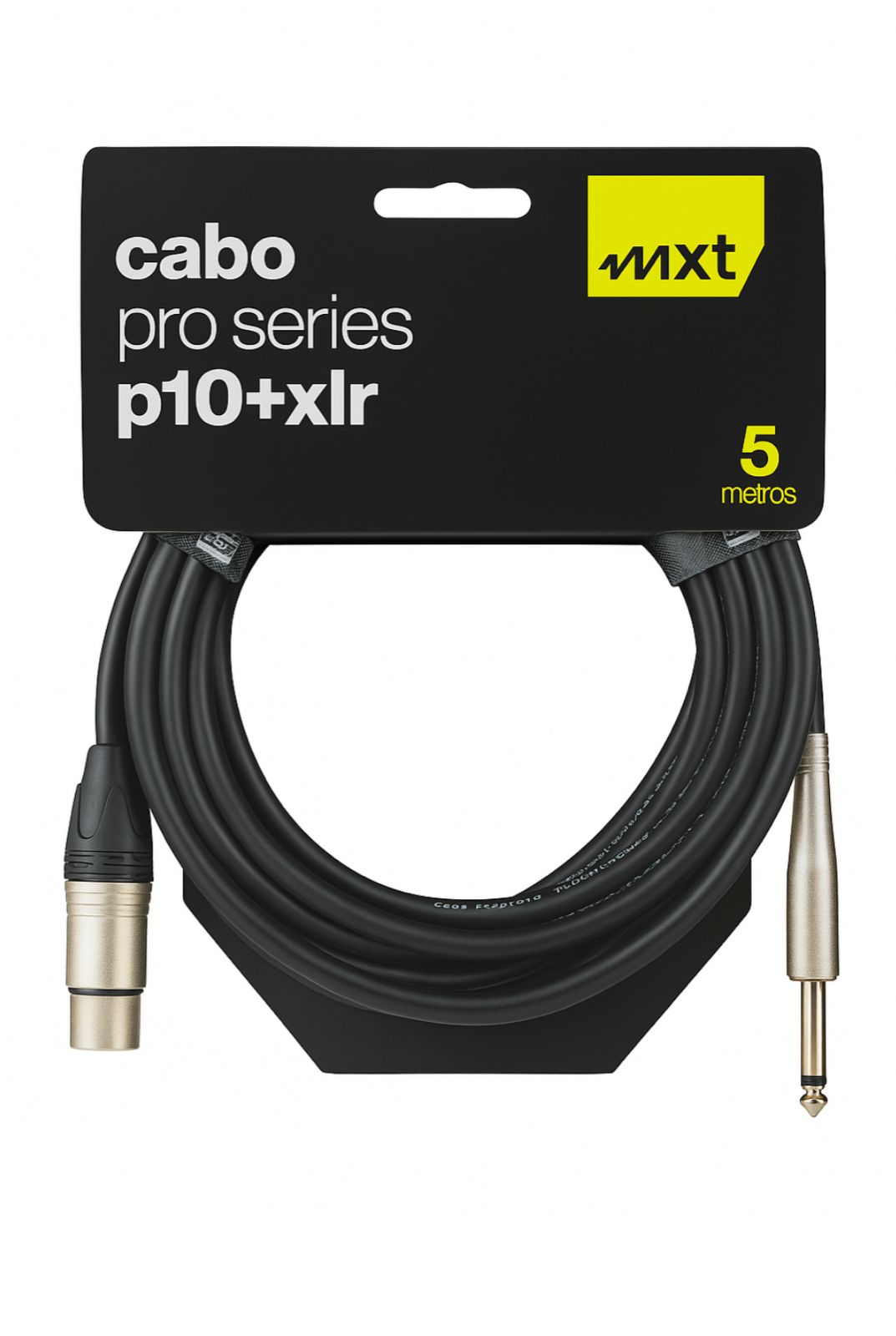 Cabo XLR(F) x P10 c/ 5 Metros - MXT Pro Series