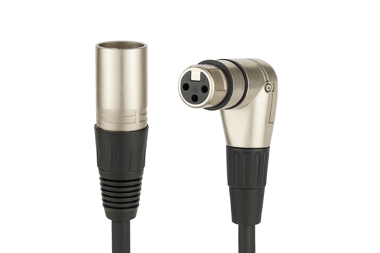 Cabo XLR Macho x XLR Fêmea 90º c/ 2 Metros - MXT Pro Series - Imagem 2