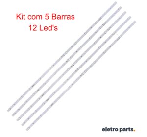 Barra de Led Philco 50" PH50A17DSGWA - 5 Barras 12 Led's 3V
