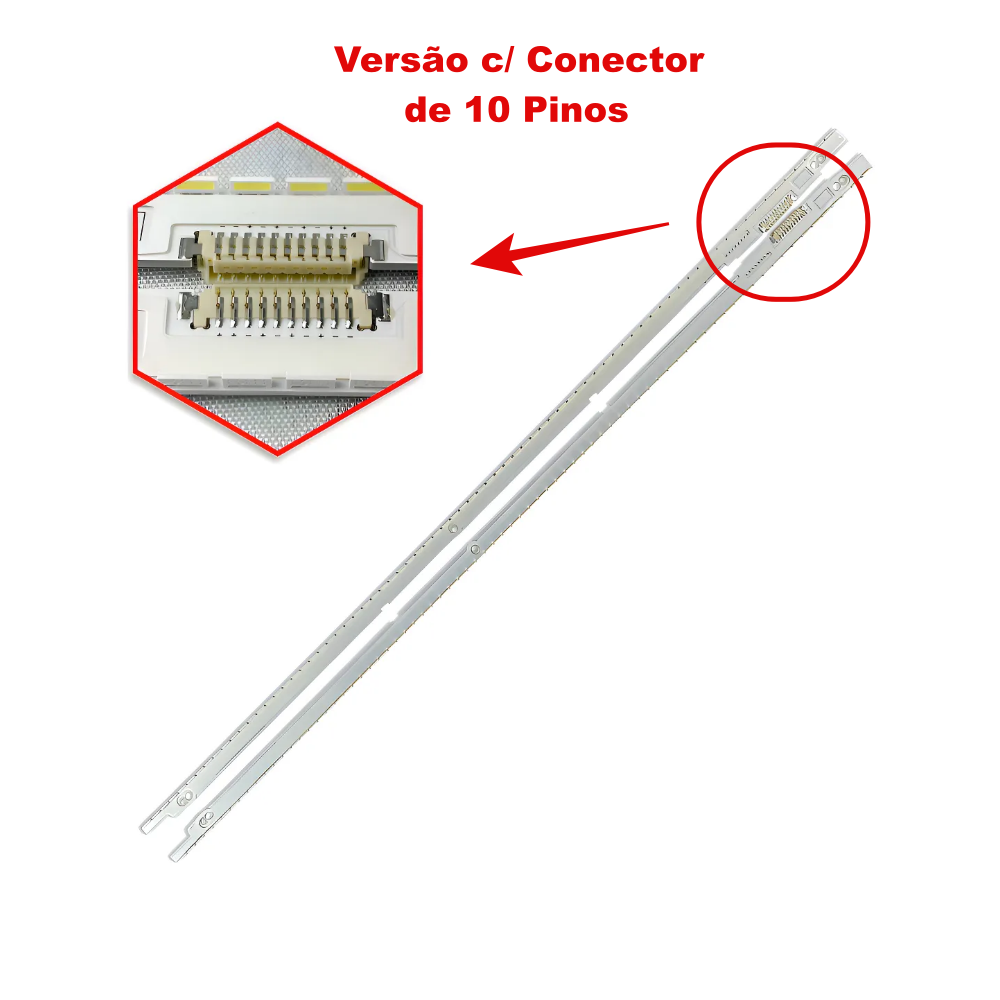 Barra de Led Samsung 55" UN55ES7000 55ES8000 55ES6100 - 10 Pinos - Imagem 2