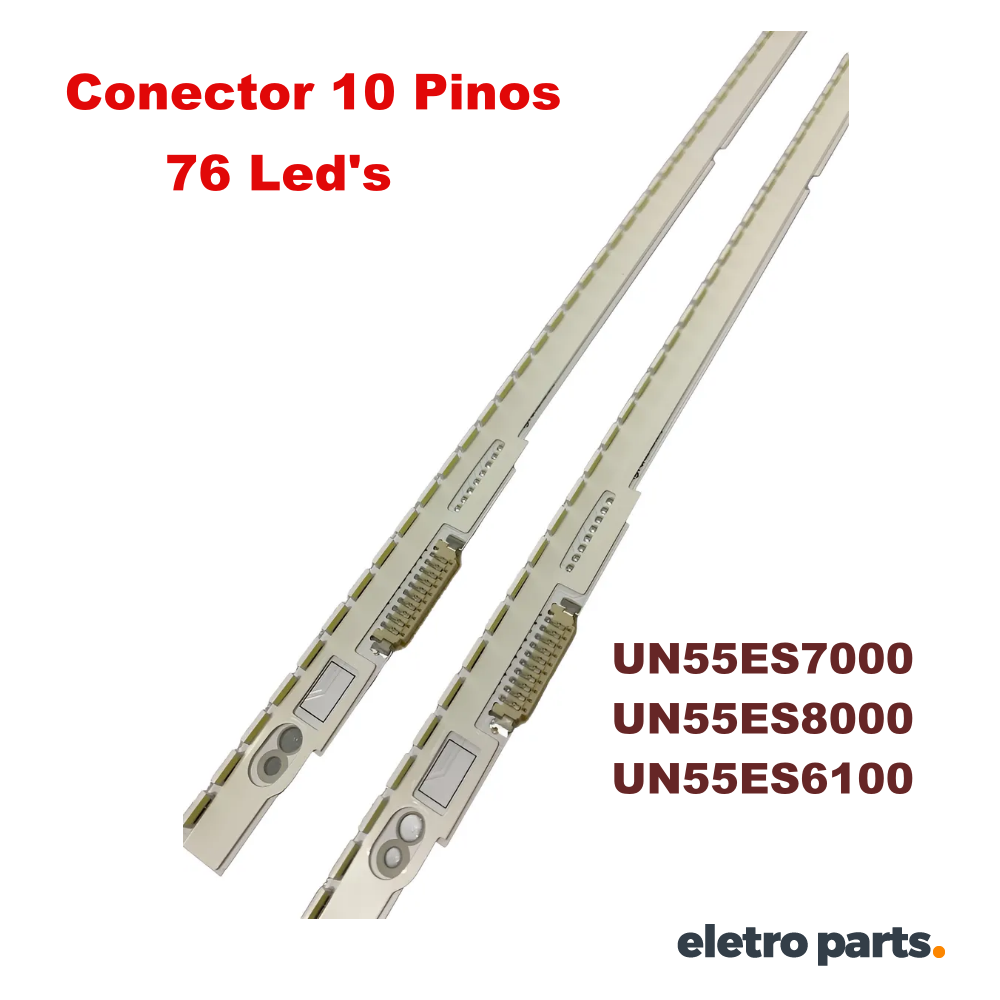 Barra de Led Samsung 55" UN55ES7000 55ES8000 55ES6100 - 10 Pinos