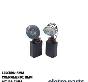 Escova de Carvão CB72 p/ Furadeira | Makita - 11 x 5 x 8 mm (PAR)