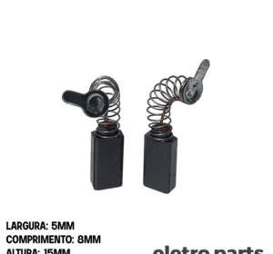 Escova de Carvão p/ Furadeira Bosch Super Hobby - 15 x 5 x 8 mm (PAR)