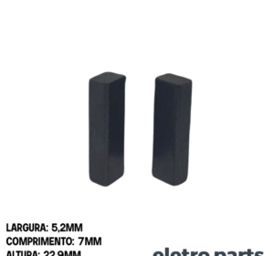 Escova de Carvão para Liquidificador Arno - 22,9 x 5,2 x 7 mm (PAR)