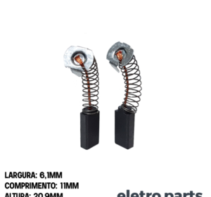 Escova de Carvão p/ Lixadeira Thabor Pequeno - 20,9 x 6,1 x 11 mm (PAR)