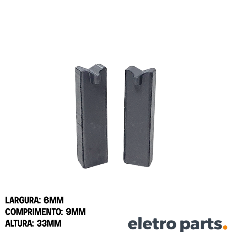 Escova de Carvão para Arno Fontana - 33 x 6 x 9 mm (PAR)