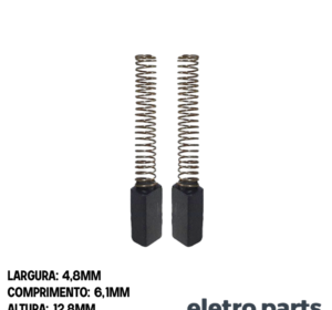 Escova de Carvão para Batedeira Arno BCA - 17,7 x 7 x 11 mm (PAR)