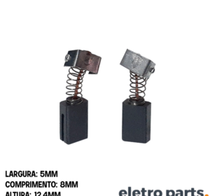 Escova de Carvão p/ Esmerilhadeira Dewalt G720 - 12,4 x 5 x 8 mm (PAR)