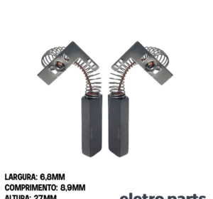 Escova de Carvão para CRA / Lavete Arno Largo - 27 x 6,8 x 8,9 (PAR)