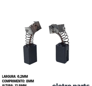 Escova de Carvão p/ Esmerilhadeira Dewalt GT730 - 12,8 x 6,2 x 8 mm (PAR)