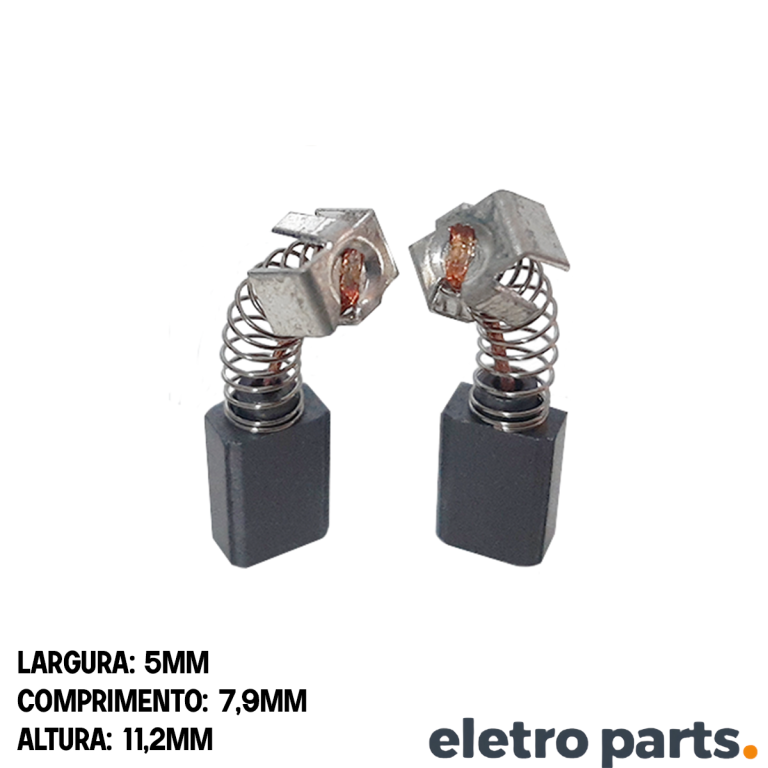 Escova de Carvão CB 64 p/ Furadeira Makita - 11,2 x 5 x 7,9 mm (PAR)