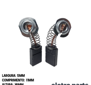 Escova de Carvão p/ Serra Mármore Makita 4100 CB303 - 16 x 5 x 11 mm (PAR)