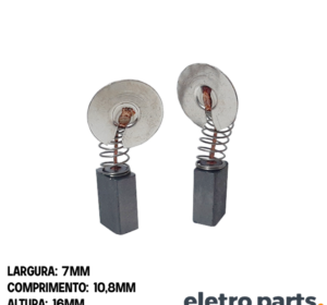 Escova de Carvão p/ Serra Circular Dewalt 352 - Lixa Politriz 849 -- 16 x 7 x 10,8 mm (PAR)