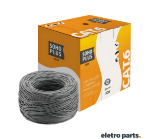 Cabo de Rede CAT6 SOHO PLUS Cinza - Metro