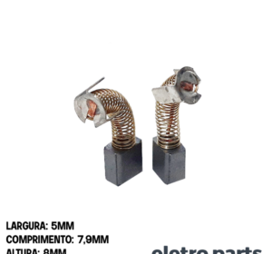 Escova de Carvão p/ Furadeira Ferrari Fir 13-A -- 8 x 5 x 7,9 mm (PAR)