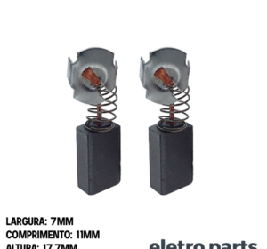 Escova de Carvão p/ Serra Metabo - 17,7 x 7 x 11 mm (PAR)