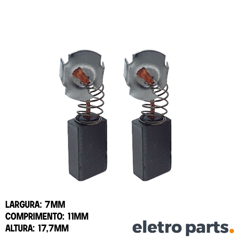 Escova de Carvão p/ Serra Metabo - 17,7 x 7 x 11 mm (PAR)