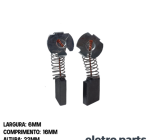 Escova de Carvão para Thabor Grande - 22 x 6 x 16 mm (PAR)