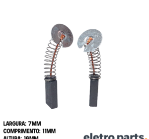 Escova de Carvão p/ Serra Circular Dewalt 358/ 359.7 /389.9 S - 16 x 7 x 11 mm (PAR)