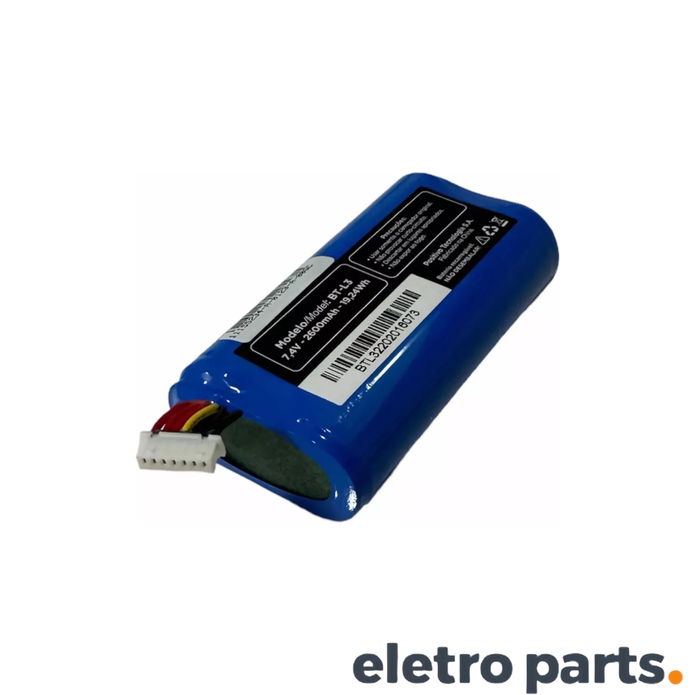 Bateria Li-Ion Recarregável 7.4V 2600mAh p/ Maquininha BT-L3