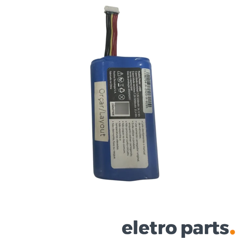 Bateria Li-Ion Recarregável 7,2V 3350mAh p/ Maquininha L400 - Imagem 3