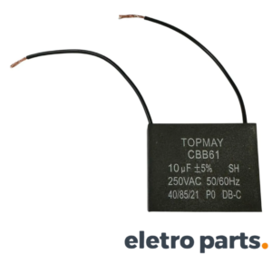 Capacitor Permanente CBB61 10µF 250VAC TOPMAY
