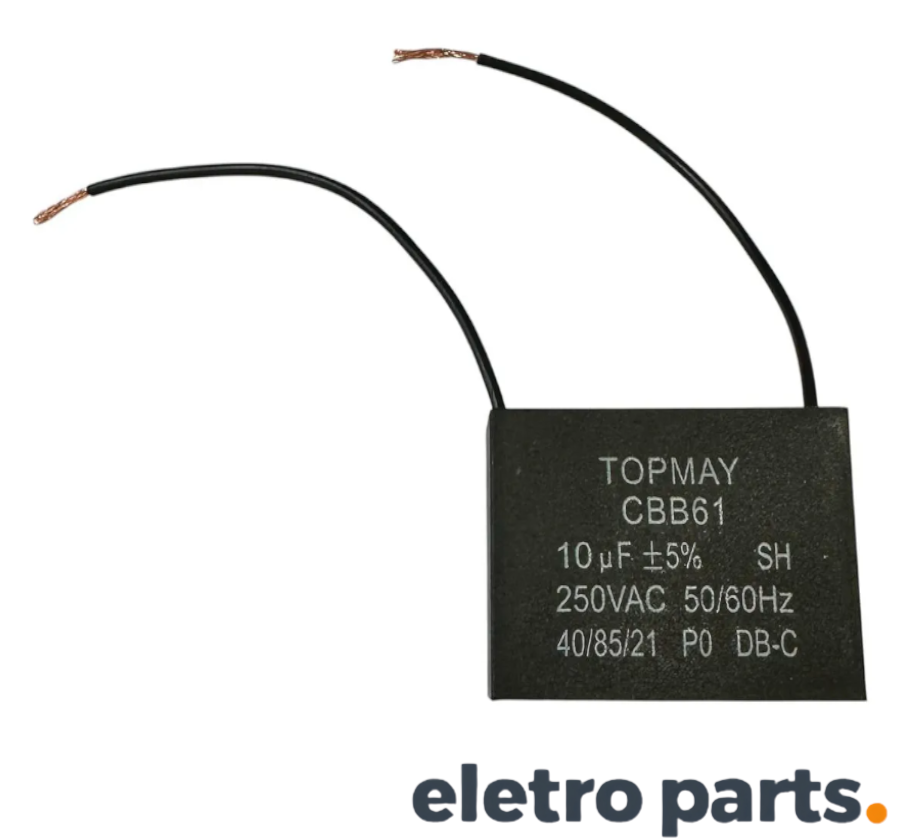 Capacitor Permanente CBB61 10µF 250VAC TOPMAY