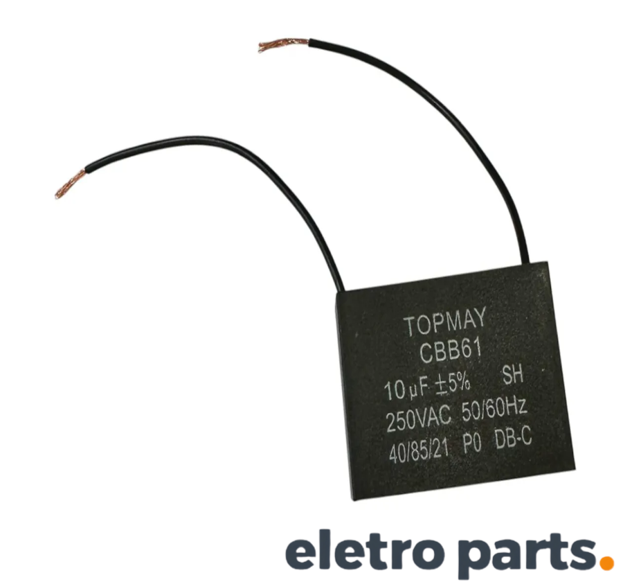 Capacitor Permanente CBB61 10µF 250VAC TOPMAY - Imagem 4