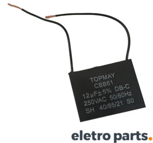 Capacitor Permanente CBB61 12µF 250VAC TOPMAY