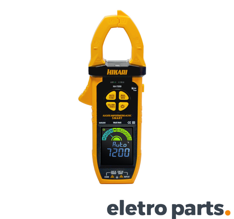 Alicate Amperímetro AC/DC Smart HA-7200 Hikari