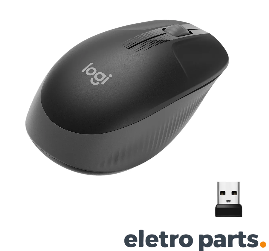 Mouse Sem Fio Logitech M190 Cinza - Imagem 3