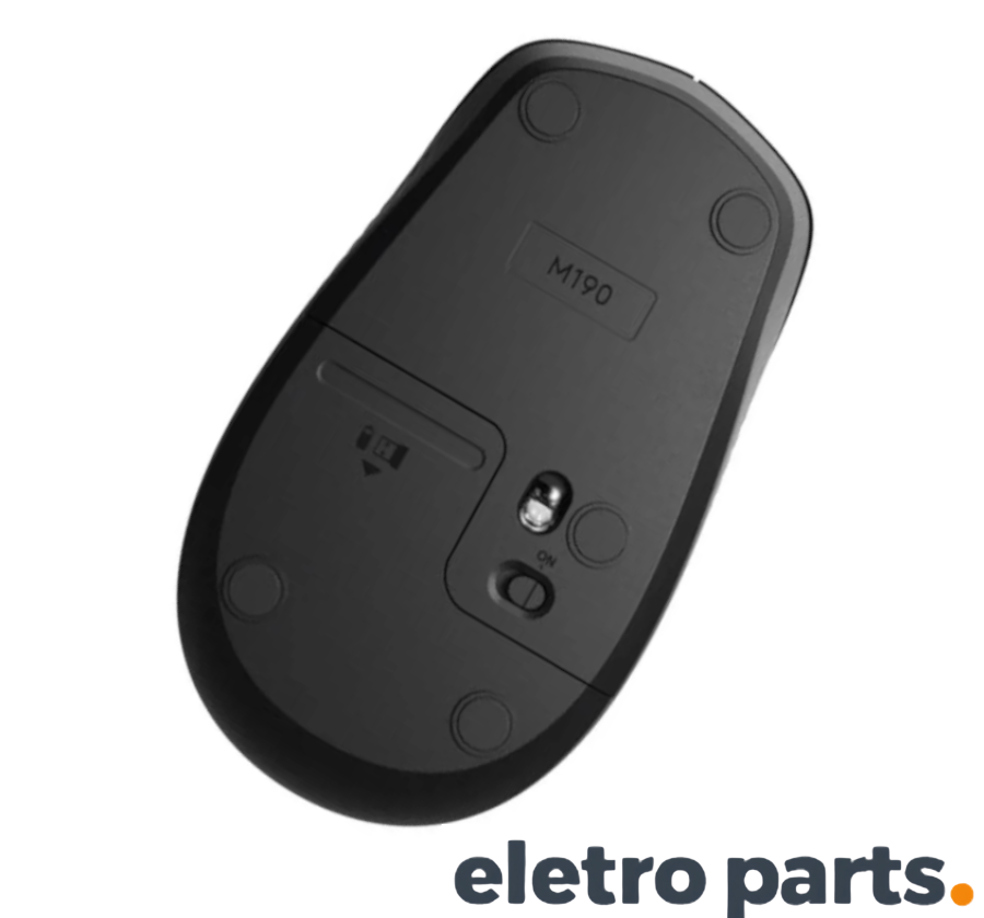 Mouse Sem Fio Logitech M190 Cinza - Imagem 2
