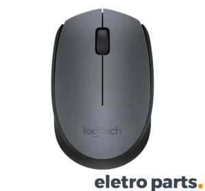 Mouse Logitech sem Fio M170 Compacto Cinza 2.4 USB Ambidestro