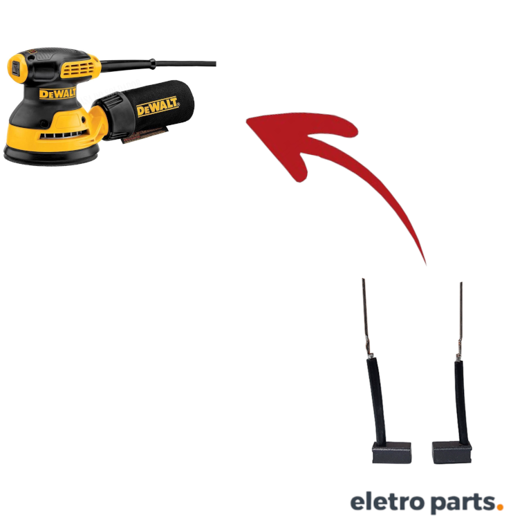 Escova de Carvão p/ Lixadeira Orbital Dewalt - 14 x 6 x 7 mm (PAR) - Imagem 2