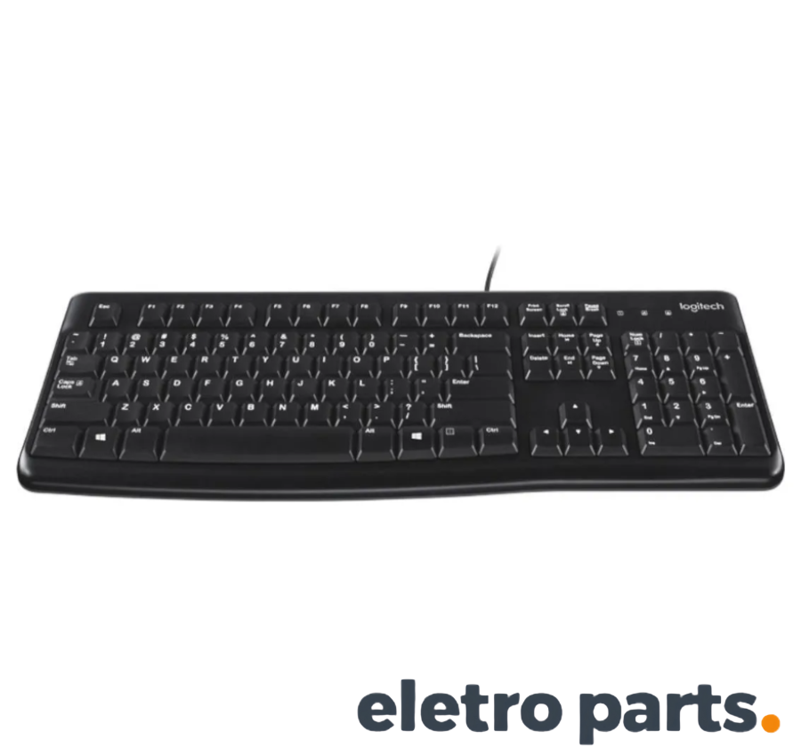 Teclado Logitech K120 Corded USB Preto - Imagem 6