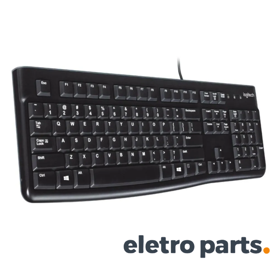 Teclado Logitech K120 Corded USB Preto - Imagem 5