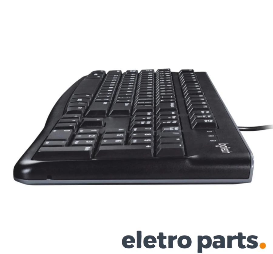 Teclado Logitech K120 Corded USB Preto - Imagem 4