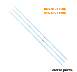 Barra de Led Samsung 75" UN75NU7100 / 75RU7100 - 3 Barras 60 Led's 6V