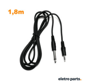 Cabo P2 Estéreo x P10 Mono - 1,8 Metros - Storm