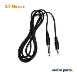 Cabo P2 Estéreo x P10 Mono - 3,0 Metros - Storm