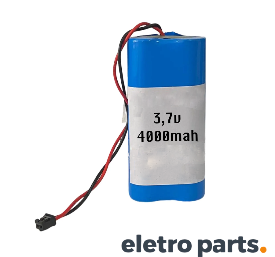 Bateria 4000mAh 3,7V Recarregável – 2 Fios e Conector